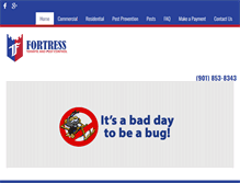 Tablet Screenshot of fortresstermite.com